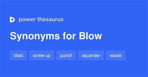 blow 中文|synonyms of blow.